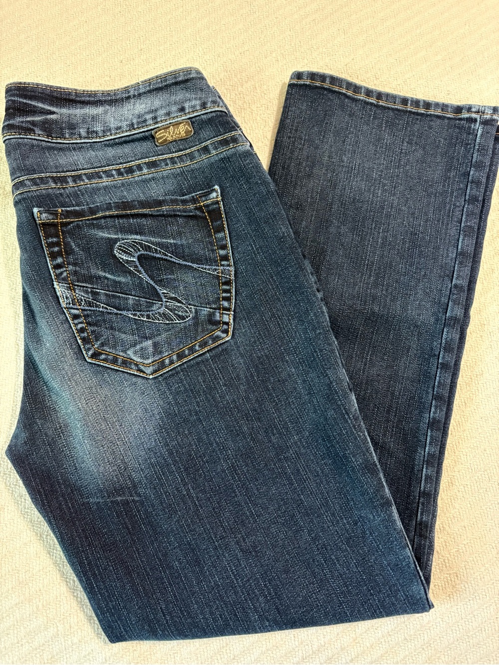 Silver Jeans Suki Capri Dark Blue Jeans Women’s 29